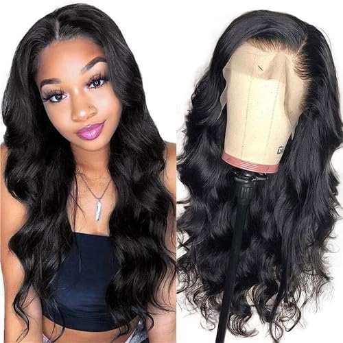 Body Wave Lace Front Wigs Human Hair Pre Plucked with Baby Hair 150% Density Unprocessed Brazilian Virgin Human Hair Lace Front Wigs for Black Women (12inch) von Foreverlove