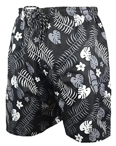 Big Herren Sannchez Badeshorts, Wasser, groß, Übergröße, für Größen 2XL, 3XL, 4XL, 5XL, 6XL, 7XL, 8XL, Schwarz , XXXX-Large von Forge