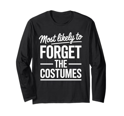 Wahrscheinlich vergisst Man die Kostüme Lustige Halloween-Eltern Langarmshirt von Forget Me Not Threads
