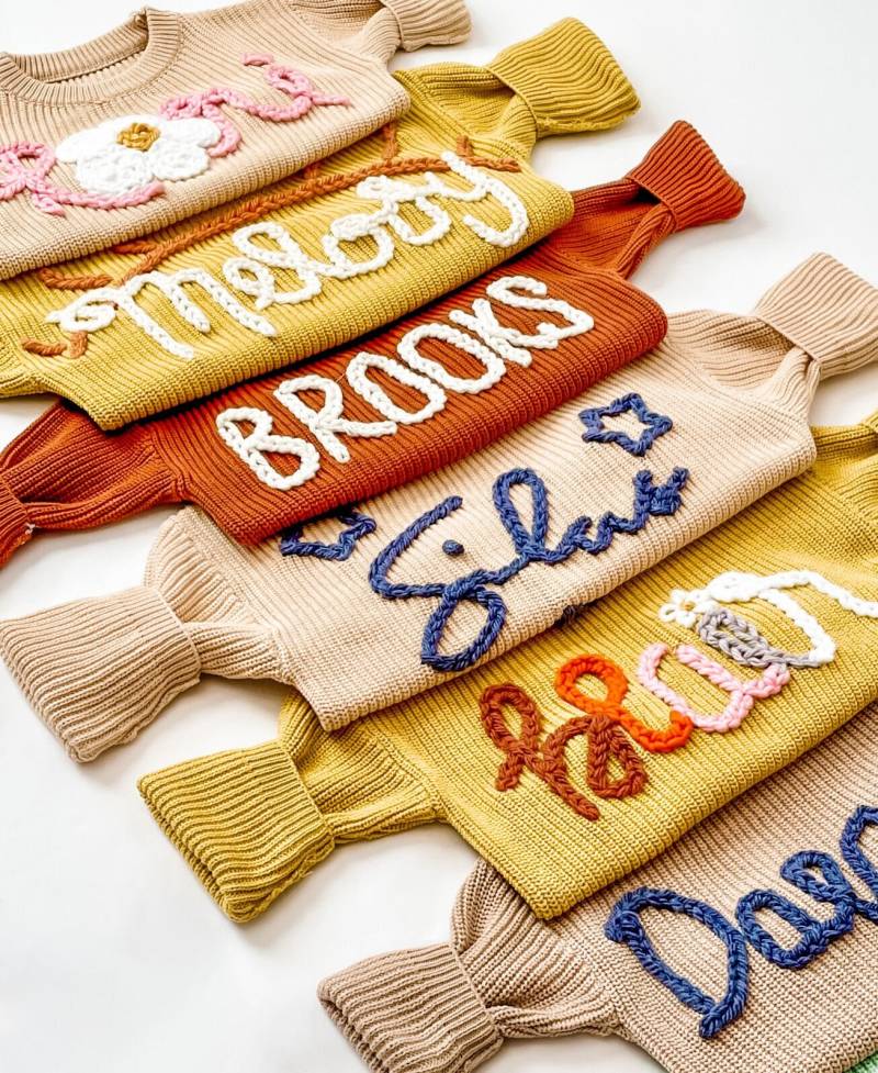 Handbestickter Pullover von ForgetmeknotNE