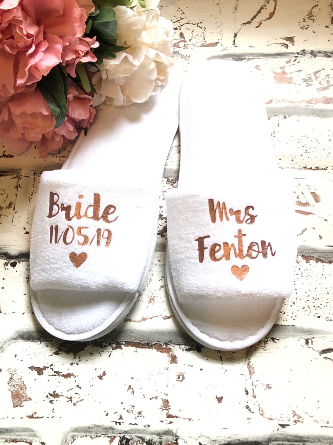 Brautjungfer Hausschuhe, Braut Hochzeit Hausschuhe Brautjungfer Hausschuhe, Braut Hochzeit Hausschuhe von ForgetmeknotWedding
