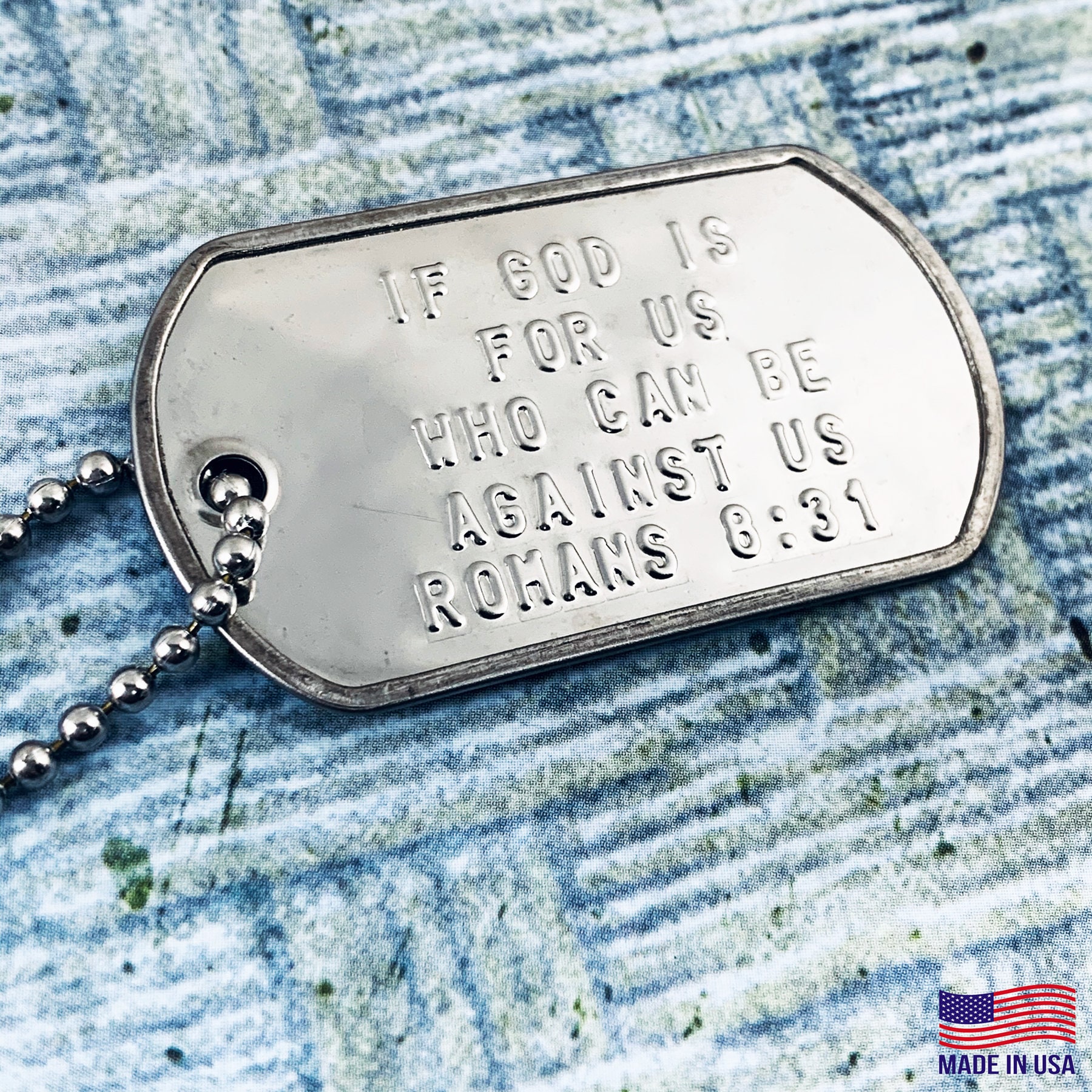 If God Is For Us Hundemarke Halskette | Dcr831 If God Is For Us Hundemarke Halskette | Dcr831 von ForgivenJewelry