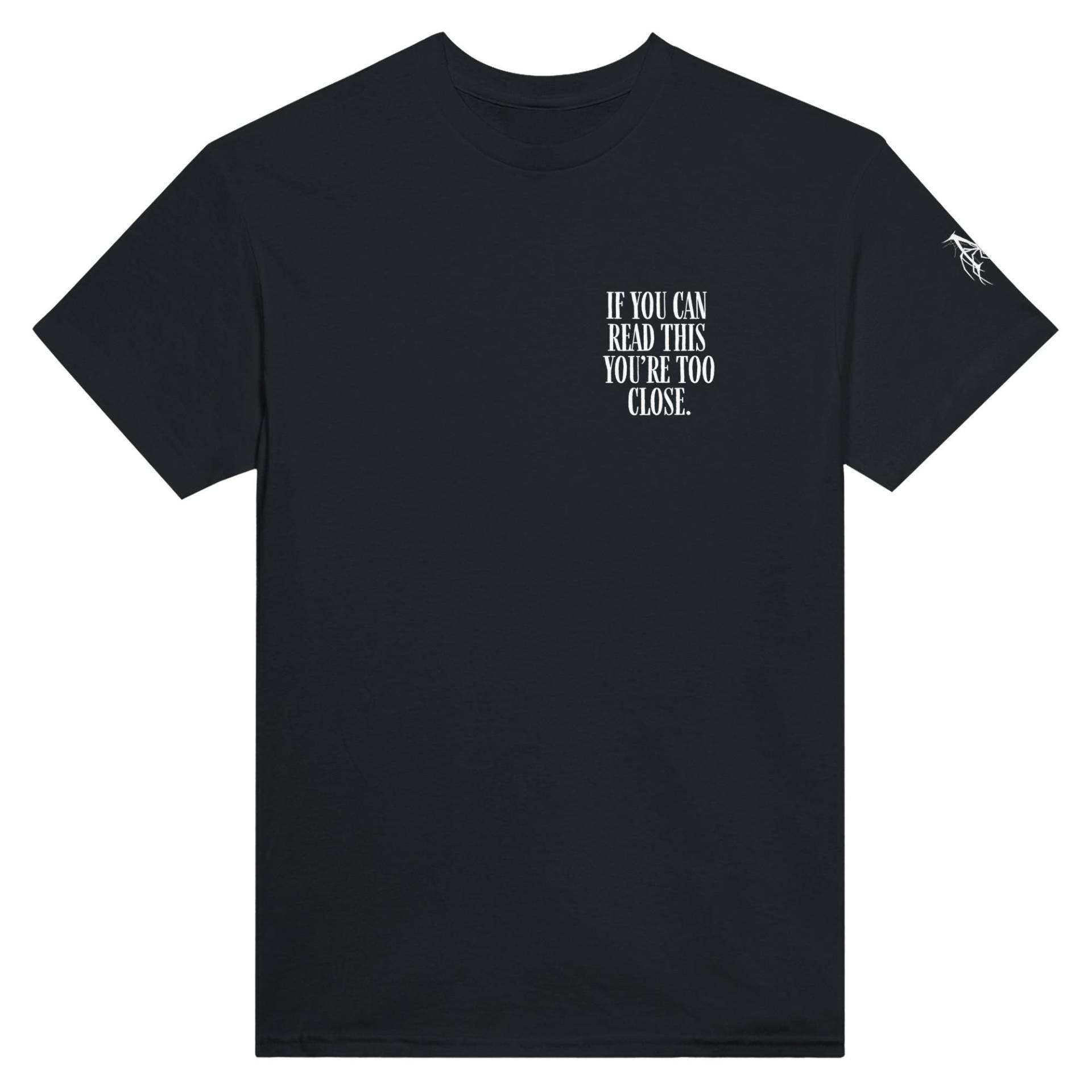 Wenn Du Das Lesen Kannst, Bist Zu Eng Dran Shirt - Lustiges Unisex Schwarzes T-Shirt, Gothic Humor Geschenk, Misery Addams Streetwear von ForgottenTwins