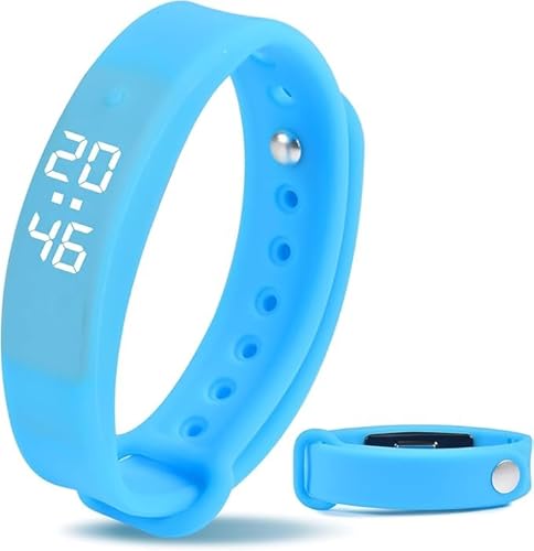 Vibrationsalarm Erinnerung Uhr,Wasserdicht Vibrationswecker Armband,Silent Vibrating Alarm Reminder Watch,Kann die Körpertemperatur Messen Uhr,Persönliche Alarme oder Pille Erinnerungen pro Tag von Forhome