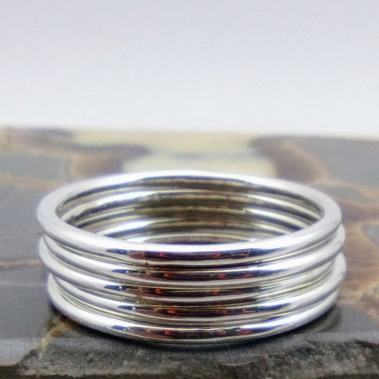 5 Schlichte Silberringe Sterling Silber Ring Für Frauen Jeden Tag Silberring Stapelring Schlichter von Forkwhisperer