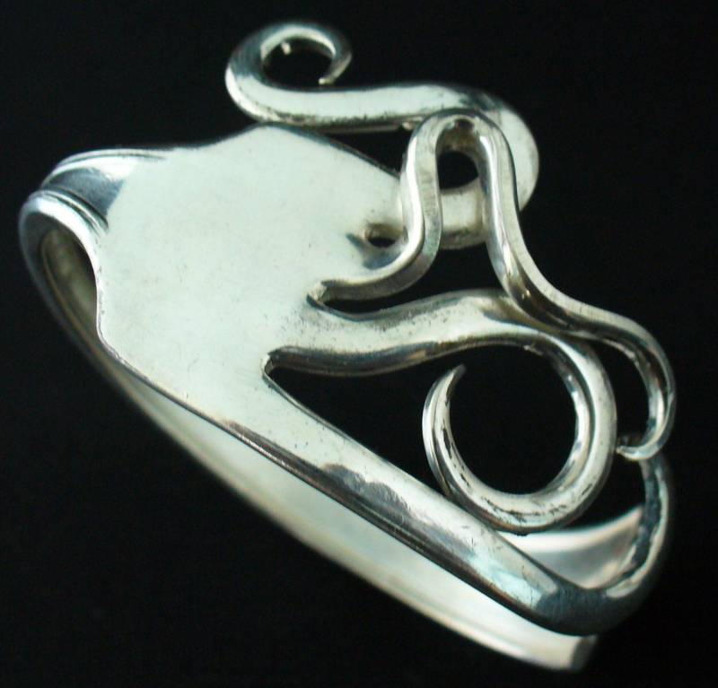 Antike Upcycled Silber Gabel Armband Eco Freundlicher Schmuck von Forkwhisperer