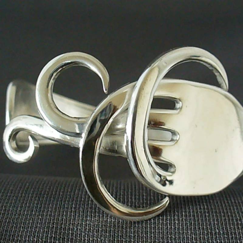 Eco-Friendly Antike Upcycled Tafelsilber Schmuck Gabel Armband von Forkwhisperer