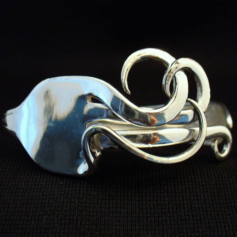 Eco-Friendly Antike Upcycled Tafelsilber Schmuck Gabel Armband von Forkwhisperer