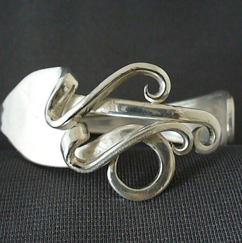 Eco-Friendly Upcycled Antik Silber Schmuck Gabel Armband von Forkwhisperer