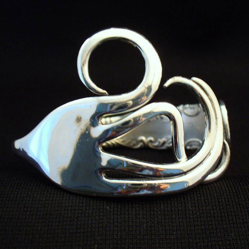 Geschenk Für Mama, Sie, Handgemachte Silber Gabel Armband Löffel Recycling Besteck Schmuck Einstellbare Eine Einzigartiges Mutter Lieben von Forkwhisperer