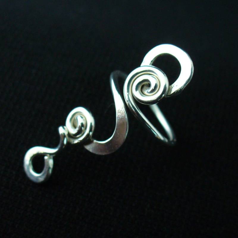 Lange Sterling Silber Toe Ring Strand Hochzeit Zehenring Für Frauen Schmuck Fuß Verdreht Geschenk Ihre Brautjungferngeschenk von Forkwhisperer