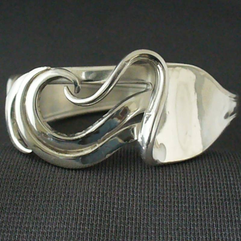 Upcycled Eco Freundliche Antikes Tafelsilber Schmuck Gabel Armband von Forkwhisperer
