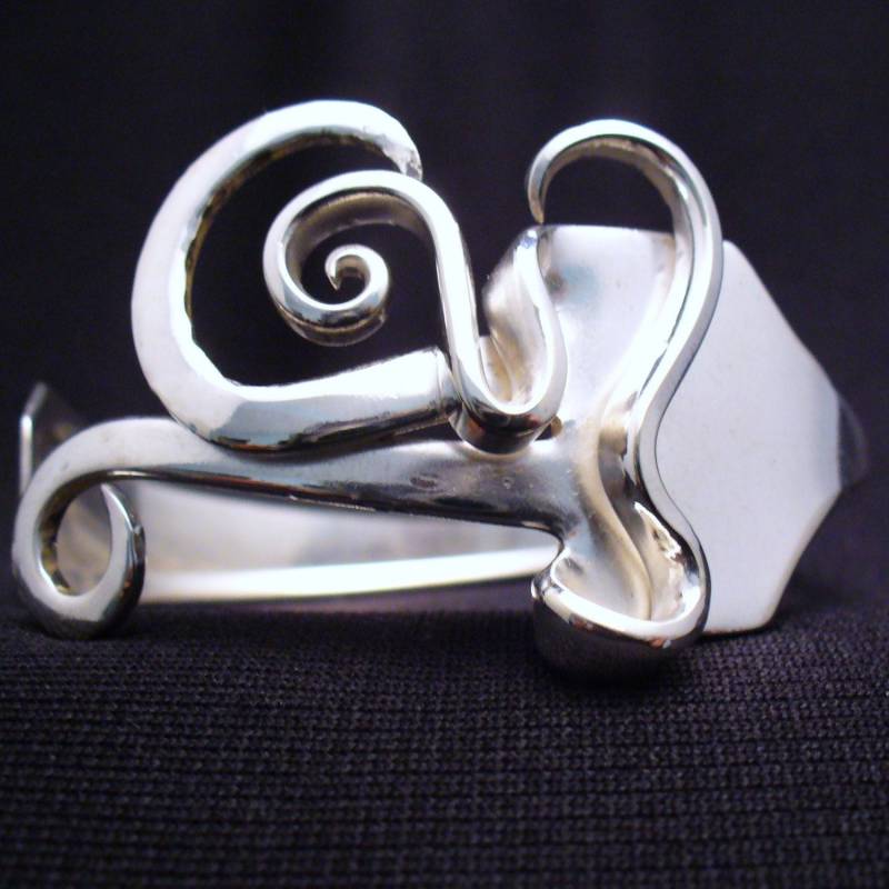 Upcycled Eco Freundliche Antikes Tafelsilber Schmuck Gabel Armband von Forkwhisperer