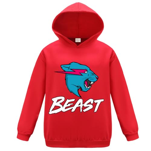 Forlcool Berühmte YouTube Gamer Esprots Logo Printed Hoodies Youtube Game Lightning Cat Top für Jungen 3–13 Jahre Sportbekleidung, rot, 12-13 Years von Forlcool