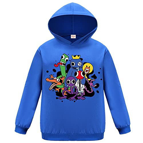 Forlcool Rainbow Jungen Hoodies Mädchen Pullover Youtube Gamer-Sweatshirts für Kinder, blau, 9-10 Years von Forlcool