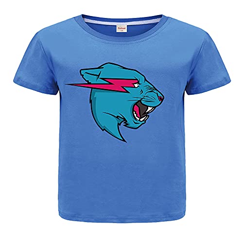 Forlcool YouTube Game Merch Jungen Mädchen T-Shirt Sommer 100% Baumwolle Top Tees, blau, 11-12 Jahre von Forlcool