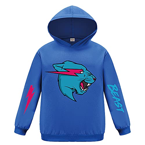 Forlcool YouTube Gamer Cool Boy Girl Hoodie Kinder Top Bequemer Pullover, blau, 146 von Forlcool