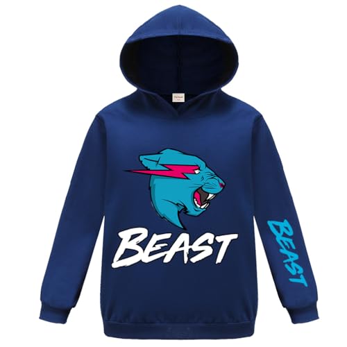 Forlcool Youtube Gamer Cool Boy Girl Hoodie Kinder Top Coole Beleuchtung Katze Pullover, Marineblau / Blau, 11-12 Years von Forlcool