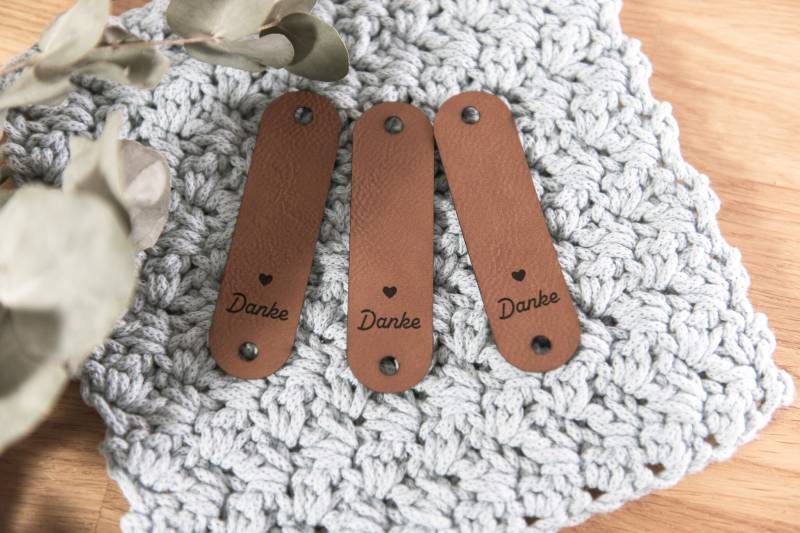 Label "Danke" Mit Schraube von FormWerkStatt
