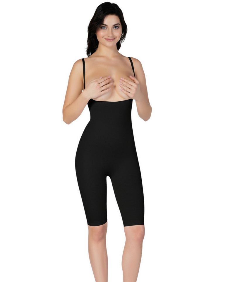 Formangel Miederhose Figurformendes Ganzkörper-Mieder mit Trägern, Unterbrust Shapewear (1-St) Mikromassage-Effekt, elastische Formzonen von Formangel