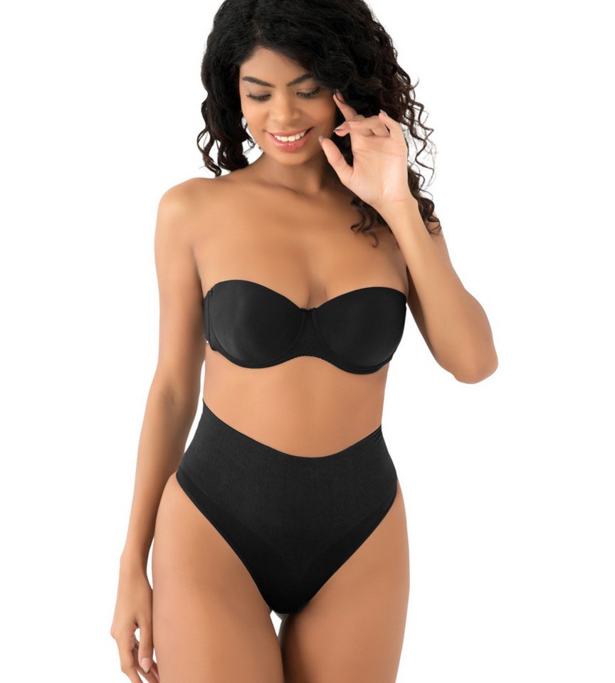 Formangel Miederslip formender High-Waist String mit Shaping-Bauchbund nahtlos & rutschfest (1-St) Bauchformung, nicht sichtbar unter Kleidung, String-Schnitt von Formangel