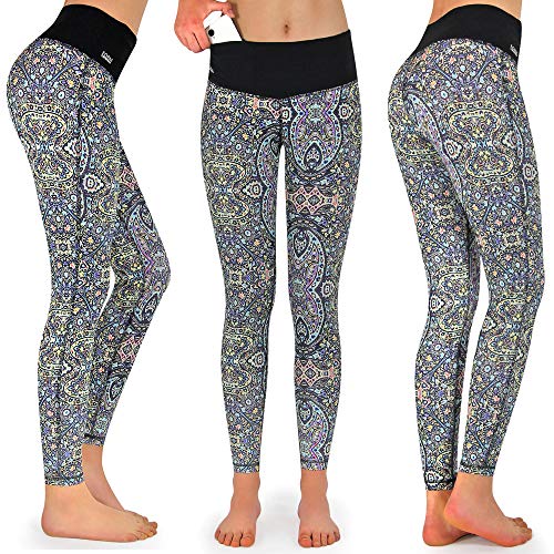 Formbelt Damen lauftights lang mit Taschen - Sport Leggins high Waist Lauftights Sporthose für Damen Smartphone Schlüsselkarabiner (Spirit One S) von Formbelt