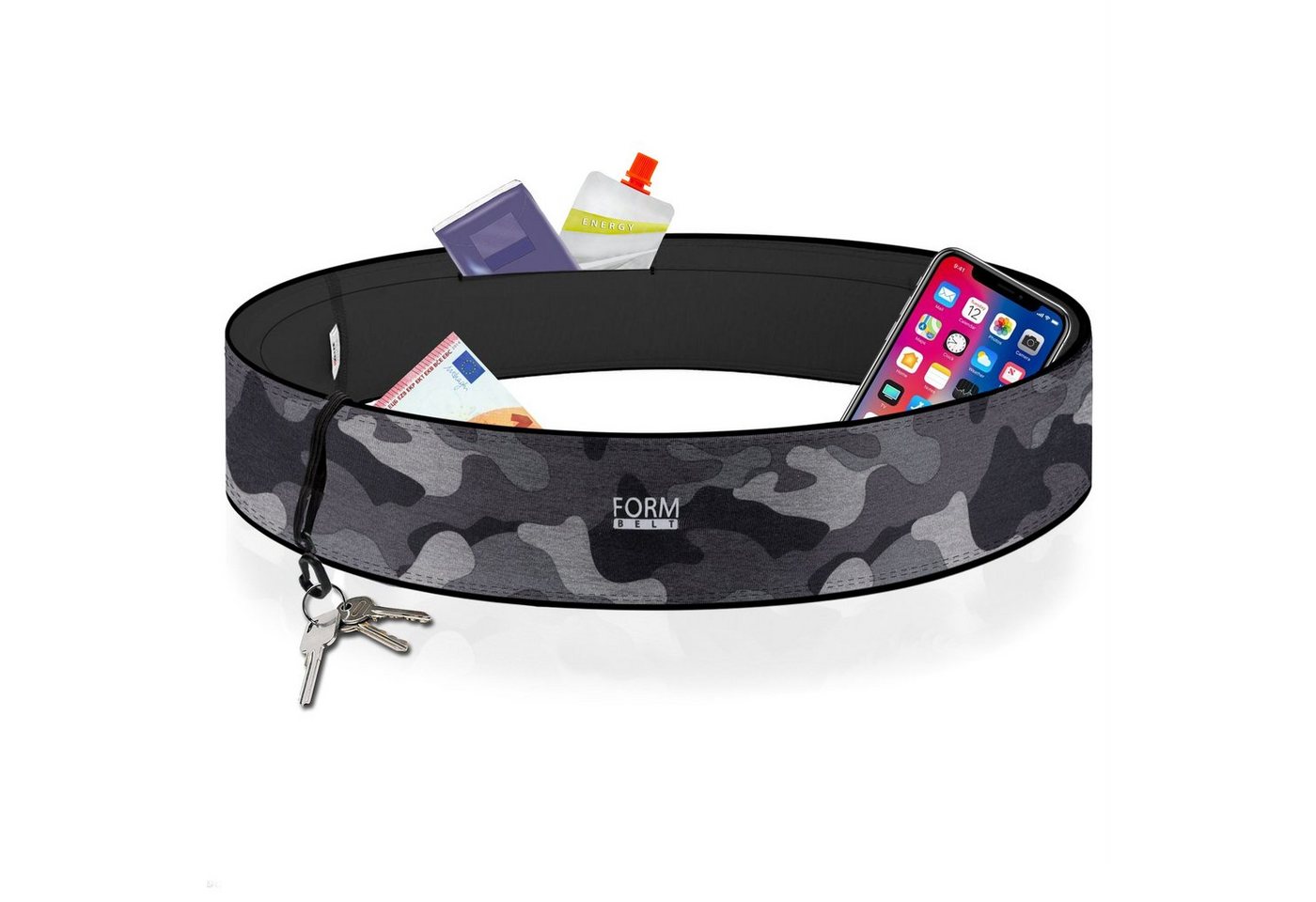 Formbelt Laufgürtel für Handy, Lauftasche, Jogging Gürtel, Handytasche zum Joggen Tasche laufen Hüfttasche für Smartphones z.B. Iphone 12, Galaxy 21 Xiaomi Laufgürtel Herren, Laufgürtel Damen, marathon, jogging, sportlaufgürtel, bauchtasche sport, lauftasche von Formbelt