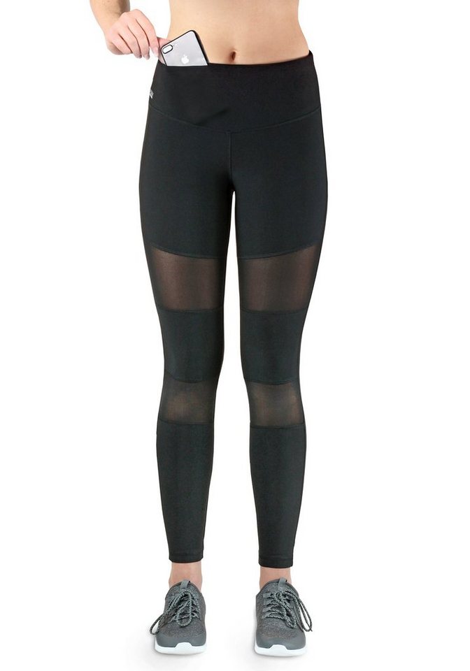 Formbelt Laufhose Damen High Waist Leggings lang, mit Handytasche und hohem Bund, mesh tight leggings sportleggings funktionsleggings, high waist quick dry frauen leggin leggins damen sport blickdicht, hoher bund, quick dry, atmungsaktiv, waschbar, 4 wege stretch von Formbelt