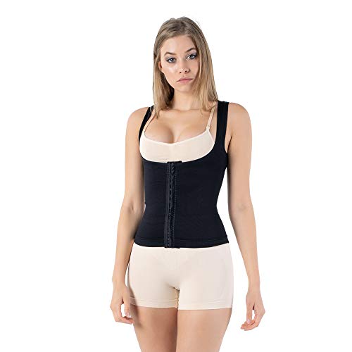 Formeasy Damen Taillenformer Shapewear Bauchweg Shaping Taillenmieder Verstellbar mit Trägern (XXX-Large, Schwarz) von Formeasy