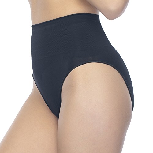 Formeasy Damen Taillenslip Seamless Formende Unterwäsche Shapewear (L-XL, Schwarz) von Formeasy