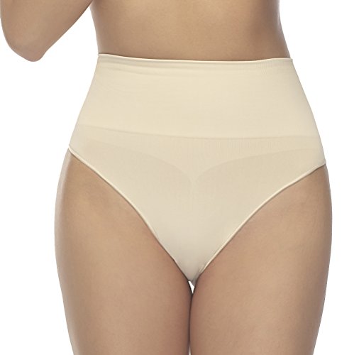 Formeasy Damen Taillenslip Seamless Formende Unterwäsche Shapewear (S-M, Beige/Nude) von Formeasy