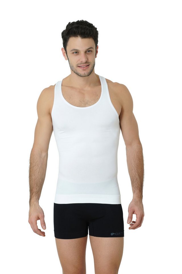 Formeasy Shapinghemd Herren Unterhemd stark formend Bauchweg effekt eng anliegend, kein hochrollen von Formeasy