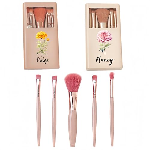 Personalisiertes Reise-Make-up-Pinsel-Set, individuelle Geburtsblumen-Make-up-Pinsel-Sets, Make-up-Pinsel-Set mit Spiegel, notwendige Kombination für tägliches Make-up, Geburtstagsgeschenk für Frauen Personalisiertes Reise-Make-up-Pinsel-Set, individuelle Geburtsblumen-Make-up-Pinsel-Sets, Make-up-Pinsel-Set mit Spiegel, notwendige Kombination für tägliches Make-up, Geburtstagsgeschenk für Frauen von FormeyOneou