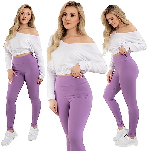 Formommy - Leggings Hohen Stand Madison hergestellt in der EU (Lila,3XL) von Formommy