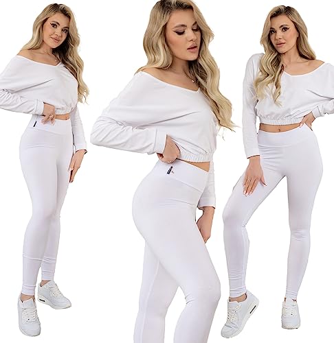 Formommy - Leggings Hohen Stand Madison hergestellt in der EU (Weiß,6XL) von Formommy
