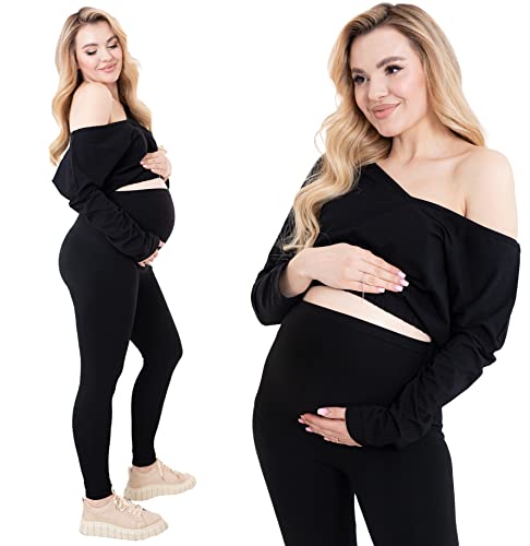 Formommy - Mutterschaft Leggings Classic hergestellt in der EU (Schwarz,XXL) von Formommy