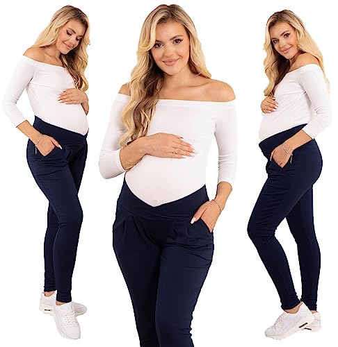 Formommy - Schwangerschaft Hose Damen Ada hergestellt in EU (Marineblau,L) von Formommy
