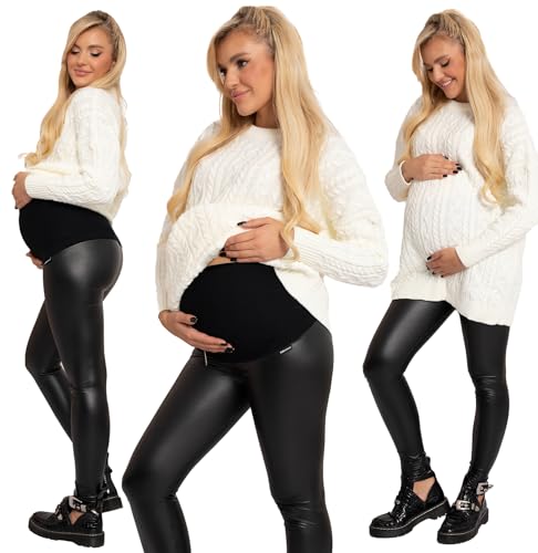 Formommy - Tatiana Umstandsleggings aus Öko-Leder, hergestellt in der EU (Schwarz,3XL) von Formommy