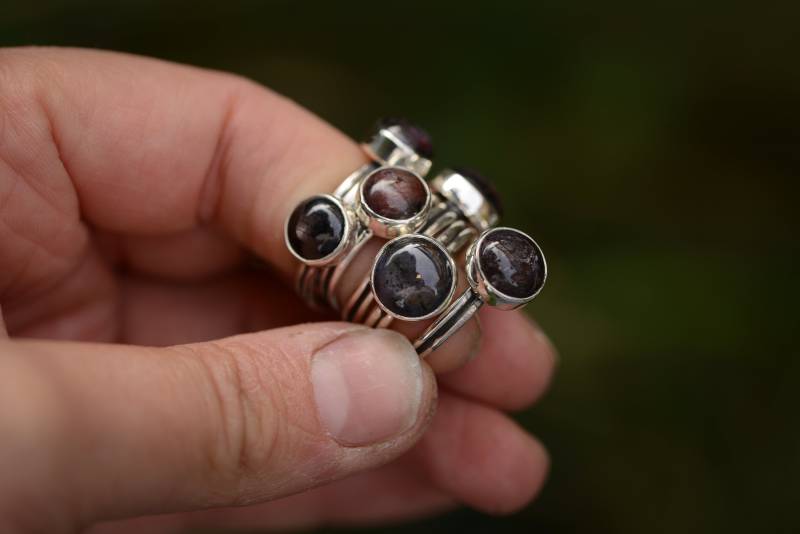 Natural Ruby Ring Handmade With Sterling Silver 925 A Comfortable Double Ringband, Gemstone Jewelry Handcrafted von Formvollendung