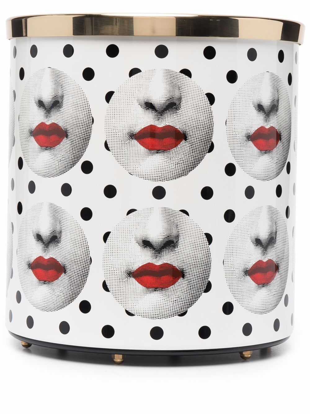 Fornasetti Comme Des Forna Mülleimer - Weiß von Fornasetti