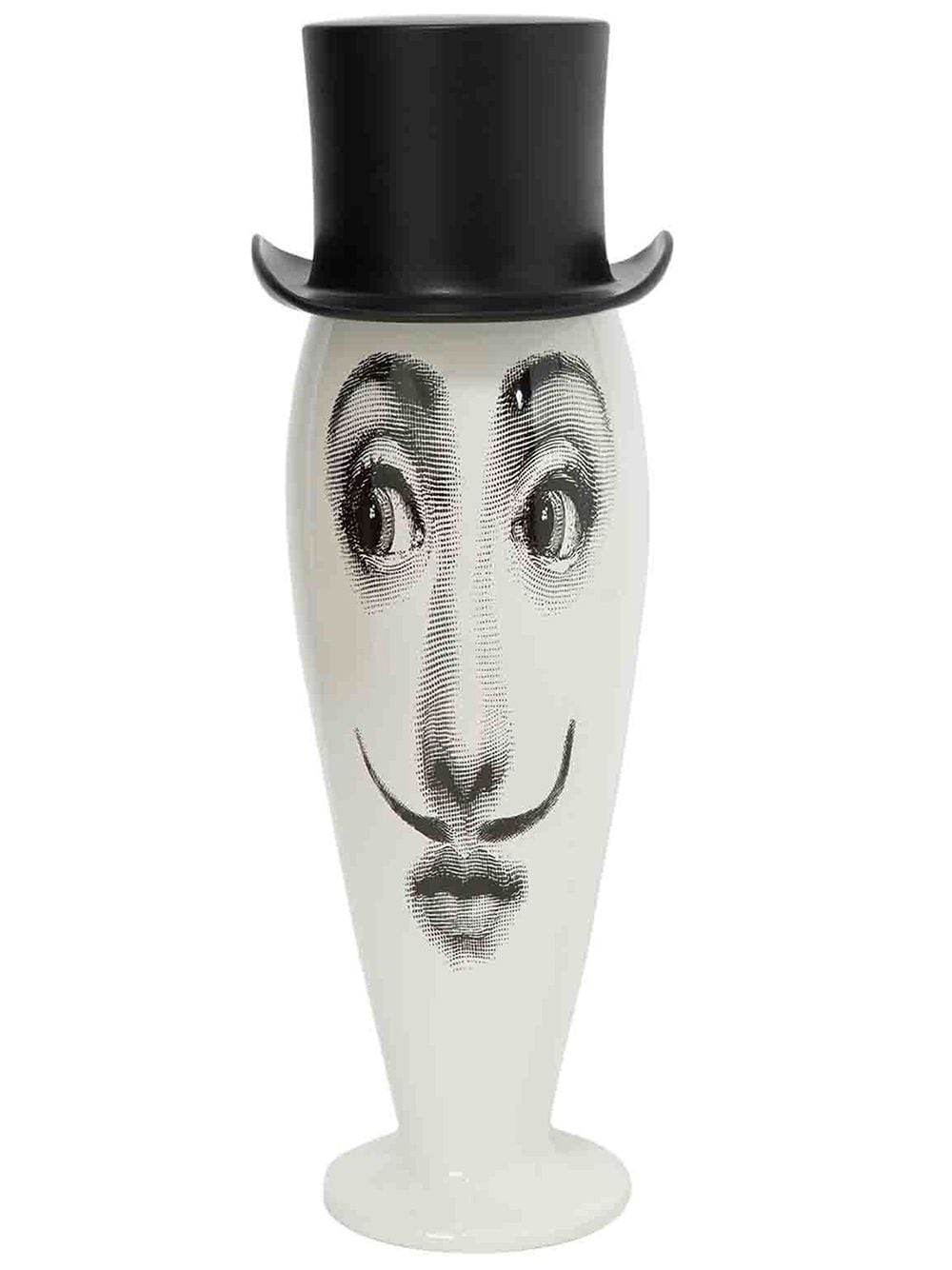 Fornasetti Kermamikvase mit Zylinder - Weiß von Fornasetti