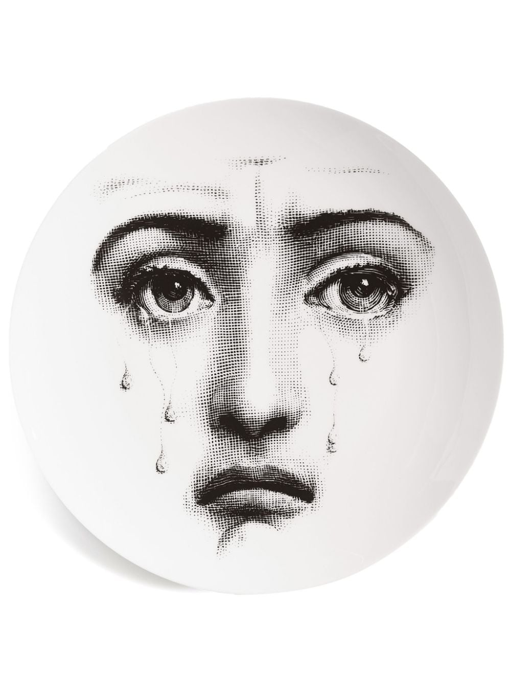 Fornasetti Lina Cavalieri Porzellanteller 26cm - Schwarz von Fornasetti