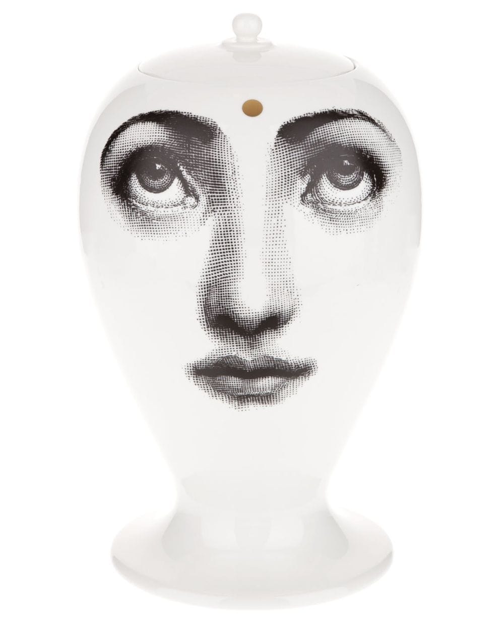 Fornasetti Porzellangefäß mit Print - Weiß von Fornasetti