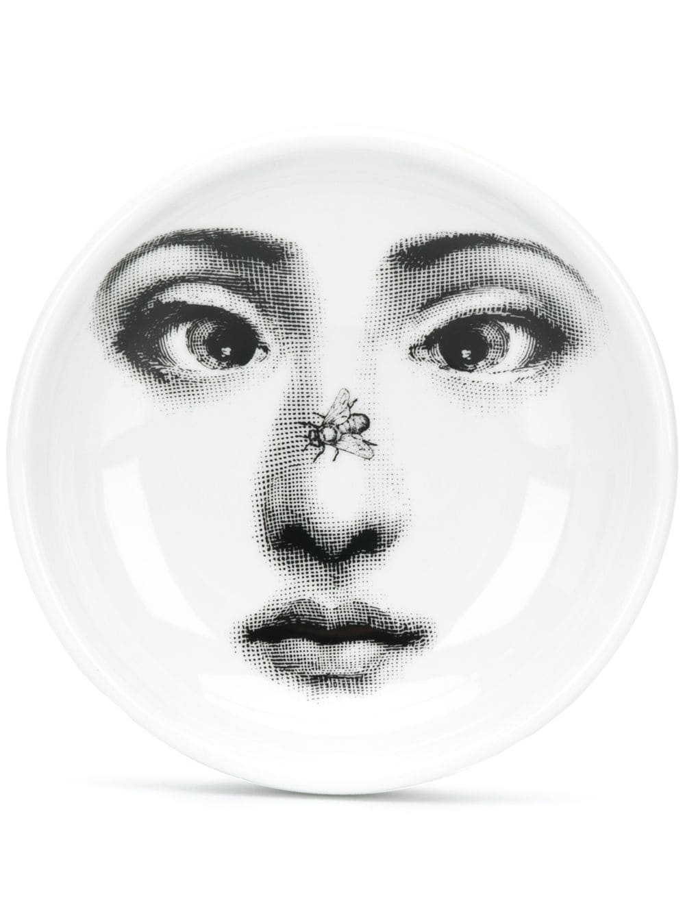 Fornasetti Schale mit Gesicht-Print - Weiß von Fornasetti