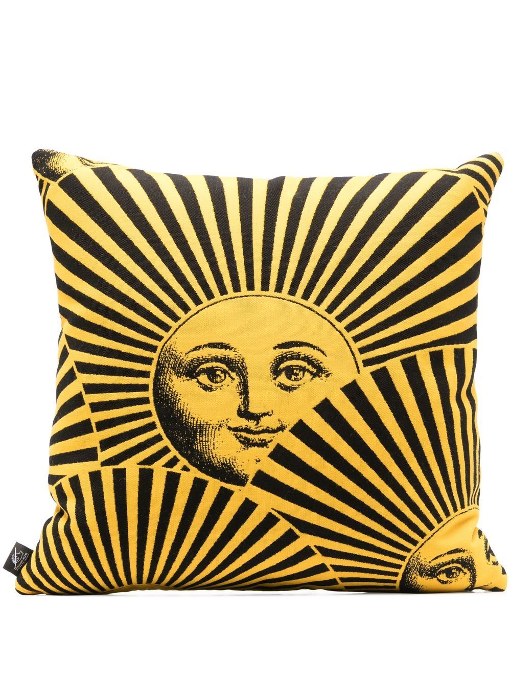 Fornasetti Soli a Ventaglio Outdoor-Kissen 40cm - Gelb von Fornasetti