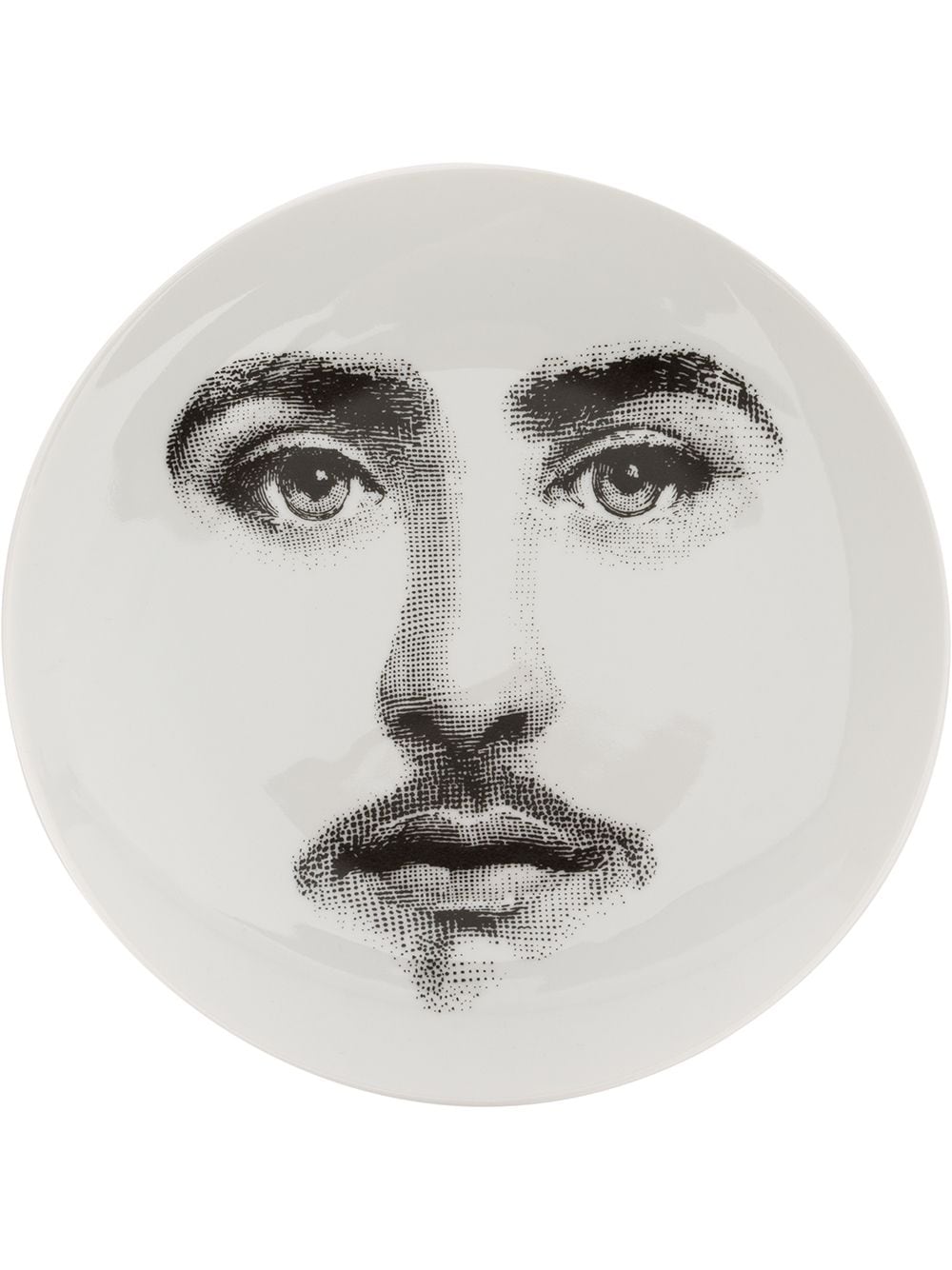 Fornasetti Teller mit Gesichts-Print - Weiß von Fornasetti