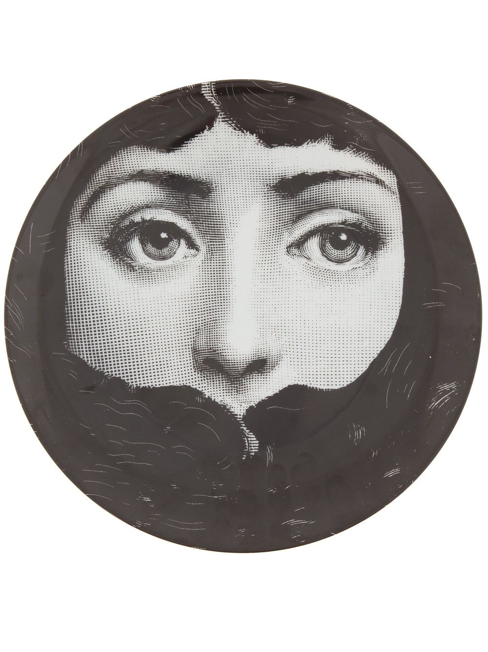 Fornasetti Teller mit Print - Grau von Fornasetti