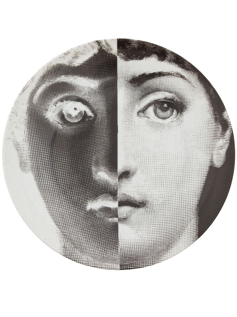 Fornasetti Teller mit Print - Grau von Fornasetti