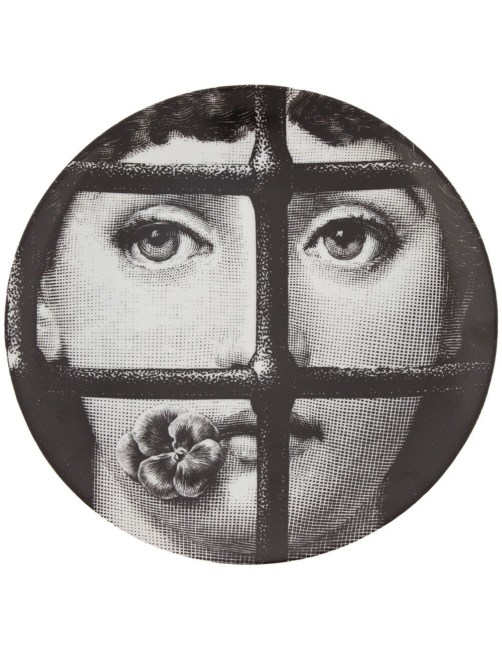 Fornasetti Teller mit Print - Schwarz von Fornasetti