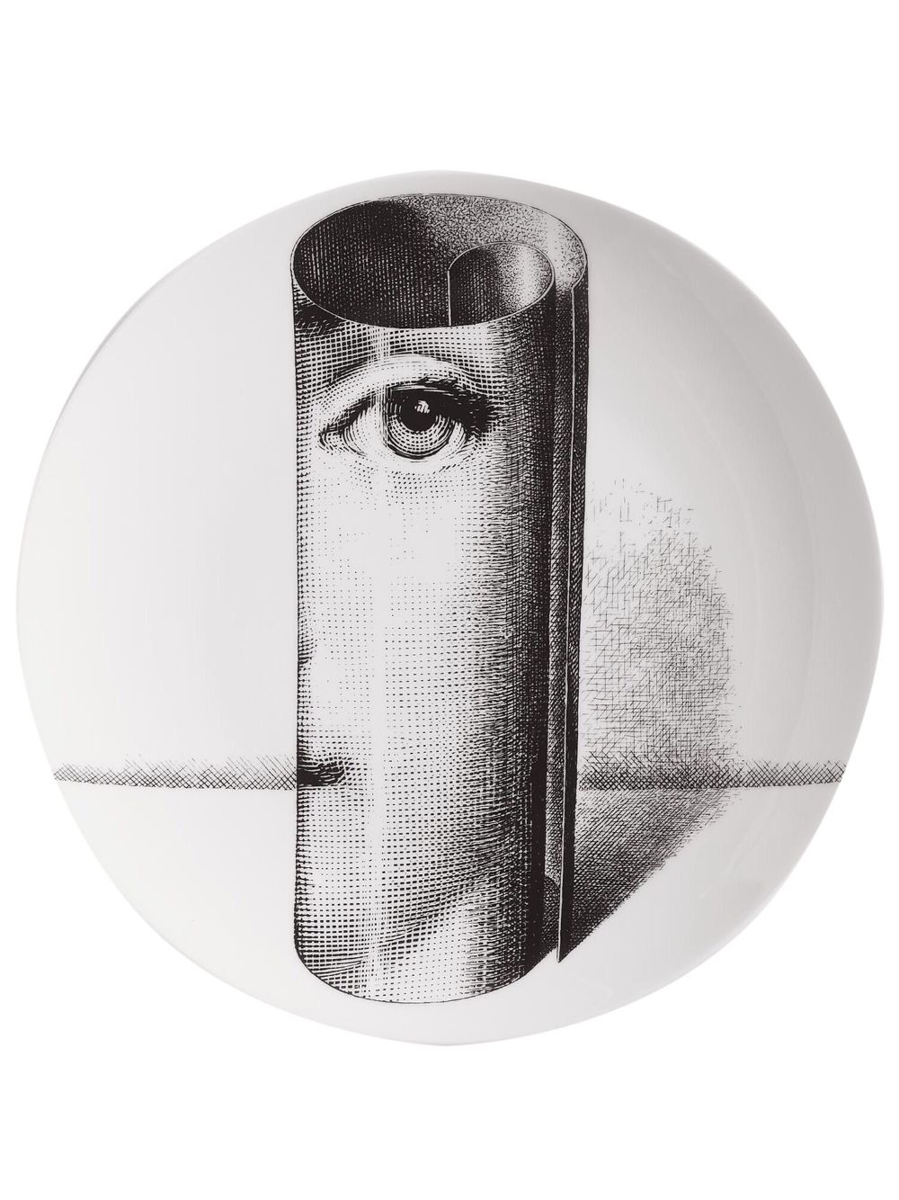 Fornasetti Tema e Variazioni N.199 Wandteller - Weiß von Fornasetti